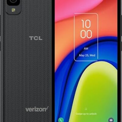 30LE Smartphone, 5.5″ HD+ Display, 8MP Camera, 32GB+3GB RAM, 3000mAh, Android 11, Prime Black – for Verizon Prepaid Plans (Renewed)