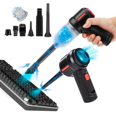 Air Duster – Computer Vacuum Cleaner – for Keyboard Cleaning- Cordless Canned Air- Powerful – Energy-Efficient(Air-01)