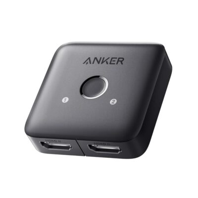 Anker HDMI Switch, 4K@60Hz HDMI Splitter, 2 in 1 Out with Smooth Finish, Supports HDR, 3D, Dolby, Compatible with Laptops, PC, Xbox Series, PS5 / PS4, Projector, and More