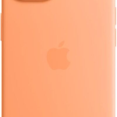 Apple iPhone 15 Silicone Case with MagSafe – Orange Sorbet