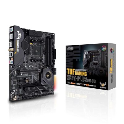 ASUS AM4 TUF Gaming X570-Plus (Wi-Fi) AM4 Zen 3 Ryzen 5000 & 3rd Gen Ryzen ATX Motherboard with PCIe 4.0, Dual M.2, 12+2 with Dr. MOS Power Stage