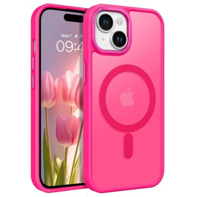 BENTOBEN Compatible with iPhone 15 Plus Case, Translucent Matte Slim Shockproof Magnetic Phone case [Compatible with MagSafe] Women Men Girl Boy Protective Cover for iPhone 15…