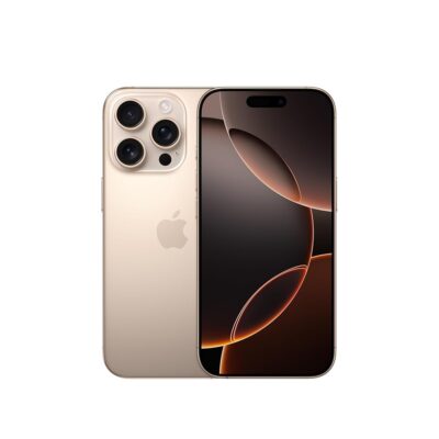 Boost Mobile | Apple iPhone 16 Pro (128 GB) – Desert Titanium [Locked]. Apple Intelligence. Requires Unlimited Plan.