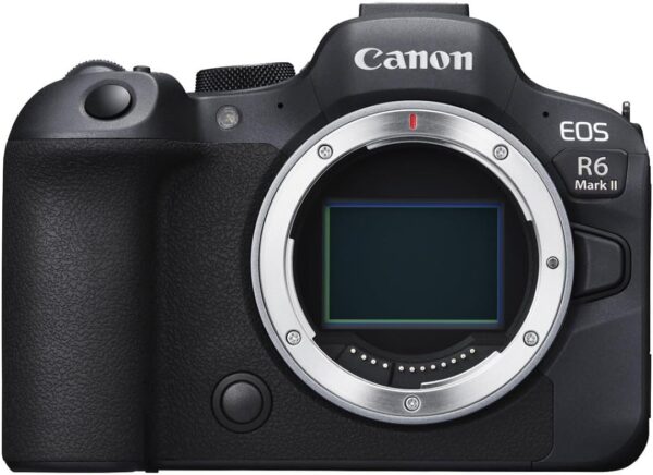 Canon EOS R6 Mark II Mirrorless Camera (Body Only), Full-Frame Hybrid Camera, 24.2 Megapixel CMOS Sensor, Photo and Video Capabilities, Black