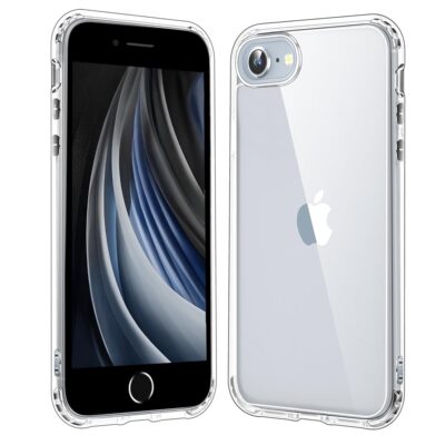 for iPhone SE 2022/2020,iPhone 8/7 Case 4.7-Inch, Non-Yellowing Shockproof Phone Bumper Cover, Anti-Scratch Clear