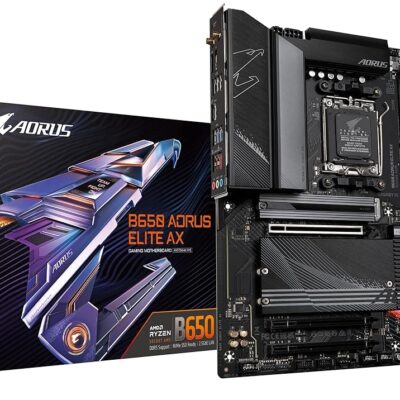 GIGABYTE B650 AORUS Elite AX AMD B650 ATX Motherboard with DDR5, PCIe 5.0, WiFi 6E, 5-Year Warranty