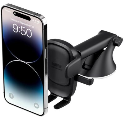 iOttie Easy One Touch 6 Universal Car Mount Dashboard & Windshield Suction Cup Phone Holder for iPhone Samsung, Google, All Smartphones