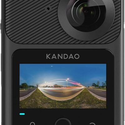 KanDao QooCam 3 Ultra 360 Action Camera, 8K Waterproof Sports Camera with Dual 1/1.7″ Sensors, 96MP Photo, HDR, F1.6 Fast Aperture, Built-in GPS, Invisible Selfie Stick,…