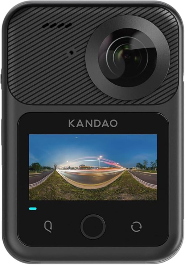 KanDao QooCam 3 Ultra 360 Action Camera, 8K Waterproof Sports Camera with Dual 1/1.7" Sensors, 96MP Photo, HDR, F1.6 Fast Aperture, Built-in GPS, Invisible Selfie Stick,...