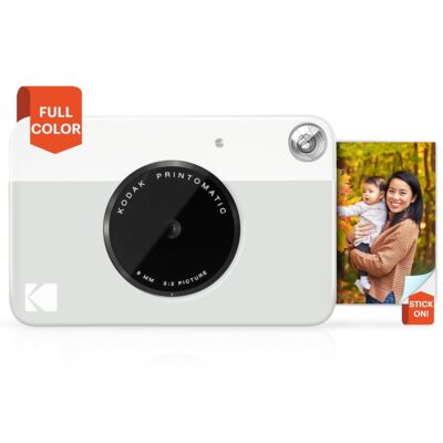 KODAK Printomatic Full-Color Instant Print Digital Camera – Colorful Photos On Zink 2×3″ Sticky-Back Photo Paper – 5MP, Portable, Creative Fun Gift for Birthday, Christmas,…