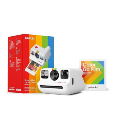 Polaroid Go Generation 2 – Mini Instant Camera + Film Bundle (16 Photos Included) – White (6282)