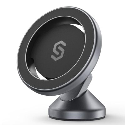 SYNCWIRE for MagSafe Car Mount – 360° Rotation Magnetic Phone Holder for Car Dashboard, Strong Magnets Car Phone Holder Mount Compatible iPhone 16 Pro Max 15 14 13 12,Samsung -…