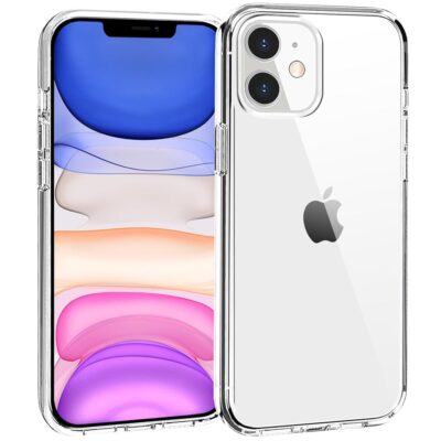 TENOC Phone Case Compatible with iPhone 11, Clear Case Shockproof Protective Bumper Slim Cover for 6.1 Inch