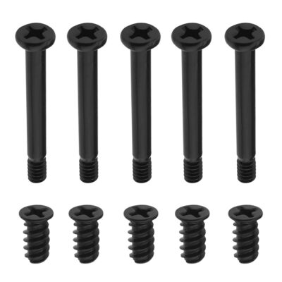 The Lord of the Tools 100PCS Computer Case Fan Screws Kit PC Fan Screws Housing Radiator Screws Computer Chassis Fan Components 50PCS #6-32x30mm & 50PCS M5x10mm Black