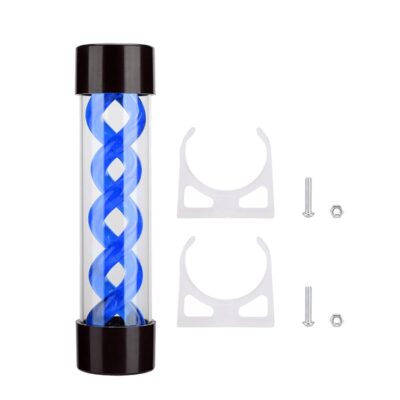 Water Cooling Reservoir Accessories, 200MM Cylindrical Water Cooling Reservoir with G1/4 Thread for PC Desktop Computer (Blue)