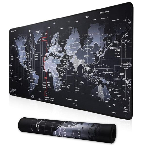 XXL Professional Large Mouse Pad & Computer Game Mouse Mat (35.4x15.7x0.1IN, Map) (90 * 40 Map)