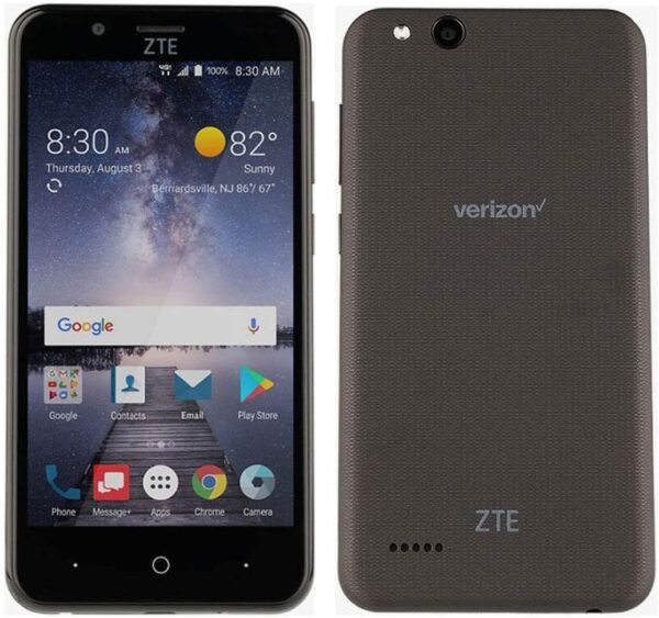 ZTE Z3153V Blade Vantage 2 5.4" Smartphone, 16 GB Storage, 2 GB RAM, 2 MP Front 5 MP Rear, Android 9 Pie, Verizon, Black