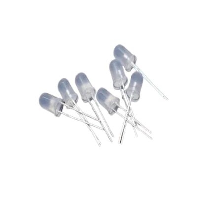 1000pcs 5mm White Diffused LED Diode Round Light Emitting Diode 20mA 5mm LED Lamp Wide Angle Through Hole Electronics Components New for Arrival 2025 High for Quality