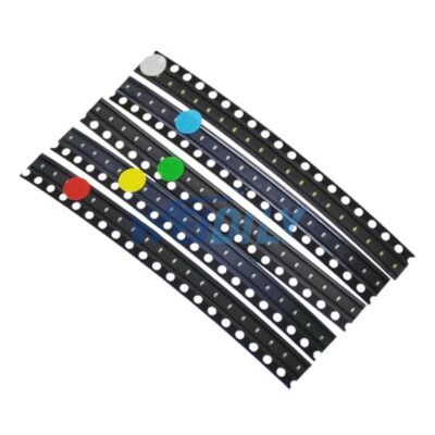 100PCS 0402 SMD LED Electronic Kit Red Yellow Green White Blue Light Emitting Diode Water Clear Light Diodes Set 5 Kinds*20PCS New for Arrival 2025 High for Quality