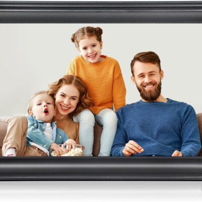 10.1 Inch WiFi Digital Picture Frame, 1280x800HD IPS Touch Screen Digital Photo Frame Electronic,16GB Memory, Auto-Rotate, Wall Mountable, Share Photos/Videos Instantly via…