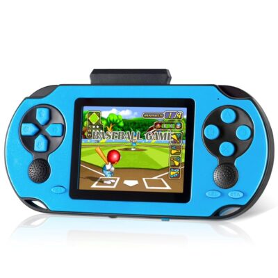 16 Bit Handheld Game Console for Kids Adults, 3.0” Large Screen Preloaded 230 HD Classic Retro Video Games with USB Rechargeable Battery & 3 Game Cartridges for Birthday Gift…