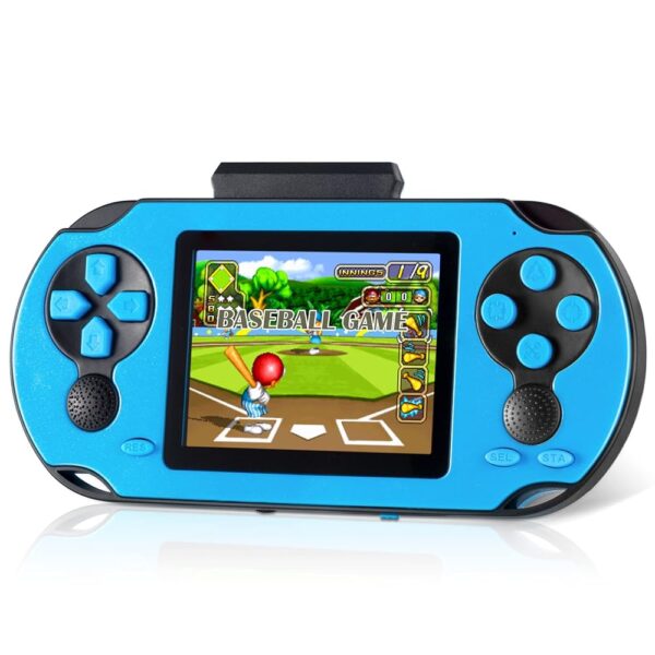 16 Bit Handheld Game Console for Kids Adults, 3.0'' Large Screen Preloaded 230 HD Classic Retro Video Games with USB Rechargeable Battery & 3 Game Cartridges for Birthday Gift...