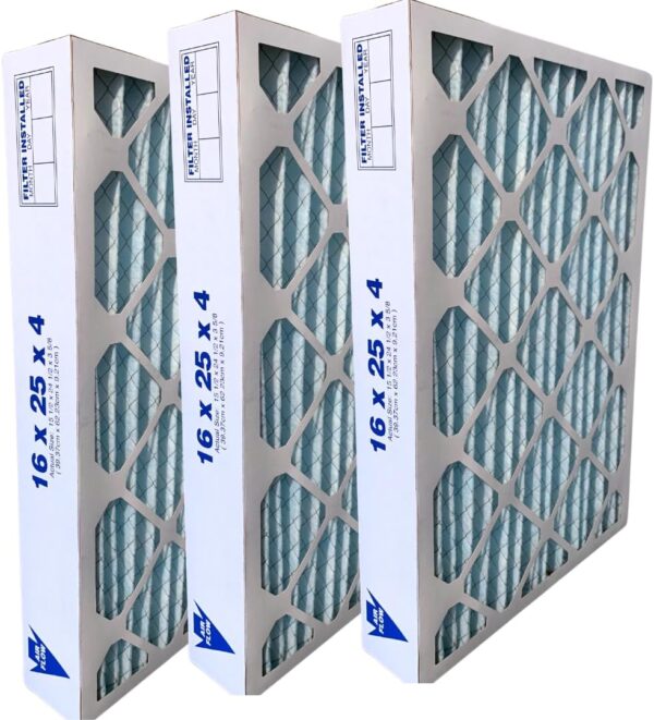 16x25x4 MERV 11 Furnace Filter compatible for TopTech TT-FM-1625 TTFM1625 for use in Carrier TechPure TT-MAC-1625, tt-fm-1625qb - (3 Pack)