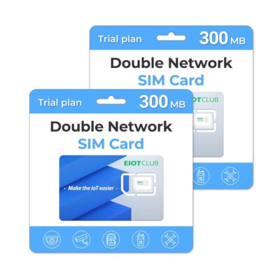 (2 Pack) EIOTCLUB Data SIM Card -Support USA 4G Coverage Network for Cellular Security Camera Hunting Camera 4G Router (No Phone Number, Data Only)