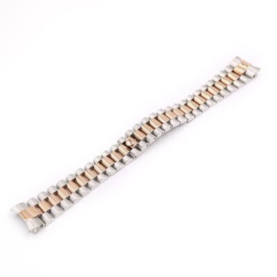 20mm 316L Stainless Steel Solid Curved End Screw Links Replacement Wrist Watch Band Bracelet Strap For Rolex President