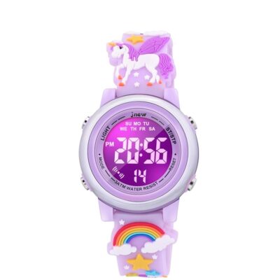 3D Cartoon Waterproof Watches for Girls with Alarm – Best Toys Gifts for Girls Age 3-12