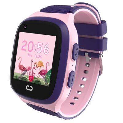 4G Kids Smart Watch for Girls Toys with GPS Tracker SIM Card WiFi Location Cell Phone SOS Calling Waterproof Voice Chat Touch Screen Alarm Clock for Ages 5-12 Kids Birthday…