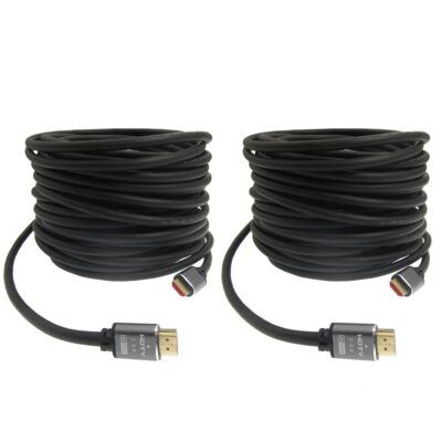 50 ft hdmi Cable,Long hdmi Cable 50ft 4K/60Hz Compatible 2K@120Hz/60HZ/30HZ 1080p 720P, 18Gbps high-Speed HDMI 2.0 Cables and HDR 3D ARC TV, PS3/4 one tvbox MXIII, M8, MXQ 2PCS