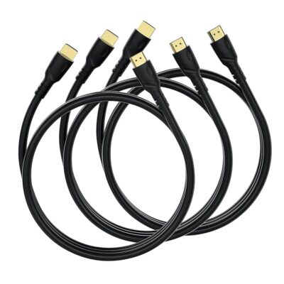 8K/4K HDMI Cable 6ft 3Pack Ultra High Speed HDMI 2.0 Cord 4K@60Hz 18gbps, Gold Plated Connector,Ethernet Audio Video Return,Compatible for 1080p 3D HDTV PC Xbox Arc Laptop…