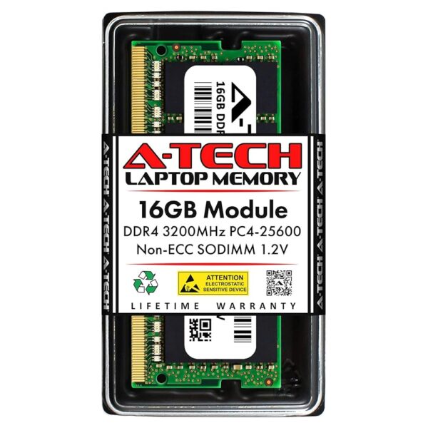 A-Tech 16GB RAM for ASUS Vivobook 15 K513 (11th Gen Intel), K513EA, K513EP, K513EQ Laptop | DDR4 3200MHz PC4-25600 SODIMM 1.2V 260-Pin Non-ECC SO-DIMM Memory Upgrade