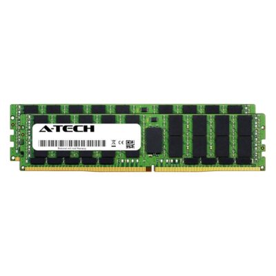 A-Tech 64GB Kit (2 x 32GB) for Dell PowerEdge R740 – DDR4 PC4-21300 2666Mhz ECC Load Reduced LRDIMM 2Rx4 – Server Memory Ram Equivalent to OEM SNP2WMMMC/32G (AT316645SRV-X2L1)