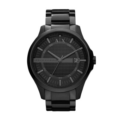 A｜X ARMANI EXCHANGE Men’s Black Stainless Steel Watch (Model: AX2104)