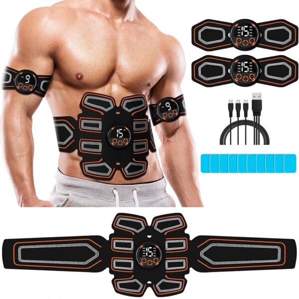 ABS Stimulator, Abdominal Toning Belt Trainer, Abs Workout Equipment, Ab Sport Exercise Belt for Men and Women BFB-11