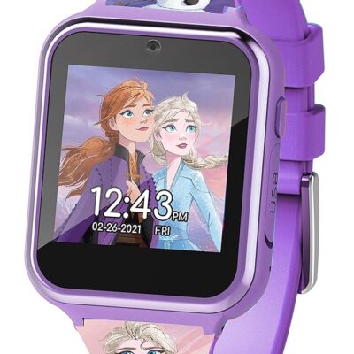 Accutime Kids Disney Frozen Smart Watch with Camera for Kids and Toddlers – Interactive Smartwatch for Boys & Girls with Games, Voice Recorder, Calculator, Pedometer, Alarm,…