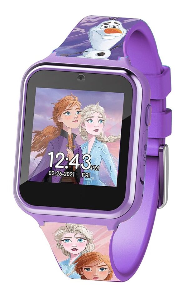 Accutime Kids Disney Frozen Smart Watch with Camera for Kids and Toddlers - Interactive Smartwatch for Boys & Girls with Games, Voice Recorder, Calculator, Pedometer, Alarm,...