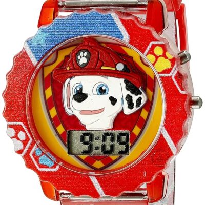 Accutime Kids Paw Patrol Digital LCD Quartz Wrist Watch, Cool Inexpensive Gift & Party Favor for Toddlers, Boys, Girls, Adults All Ages