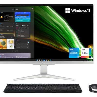 Acer Aspire C27-1655-UA12 AIO Desktop | 27″ Full HD IPS Display | 11th Gen Intel Core i5-1135G7 | Intel Iris Xe Graphics | 12GB DDR4 | 512GB NVMe M.2 SSD | Intel Wireless Wi-Fi…