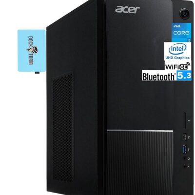 acer Aspire High Performance Professional Desktop PC (14th Gen Intel i5-14400 10-Core, 32GB DDR5, 512GB SSD, Intel UHD 730, WiFi 6E, BT 5.3, RJ-45, Win 10 Pro) w/KB, Mouse, &…