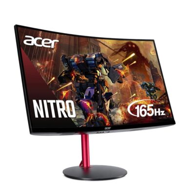 Acer Nitro 27″ Full HD 1920 x 1080 1500R Curve PC Gaming Monitor | AMD FreeSync Premium | 165Hz Refresh | 1ms (VRB) | ZeroFrame Design | 1 x Display Port 1.4 & 2 x HDMI 2.0…