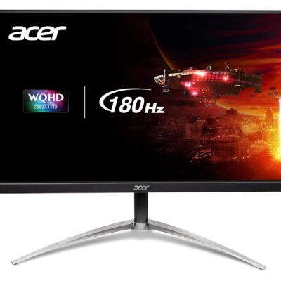 Acer Nitro 31.5″ WQHD 2560 x 1440 PC Gaming Monitor | Agile-Splendor IPS | AMD FreeSync Premium | Up to 180Hz Refresh | Up to 0.5ms | 95% DCI-P3 | HDR10 | 1 x DP 1.2 & 2 x HDMI…