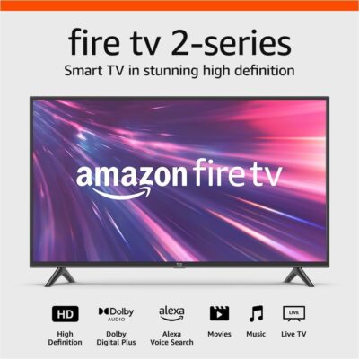 Amazon Fire TV 40″ 2-Series HD smart TV with Fire TV Alexa Voice Remote, stream live TV without cable