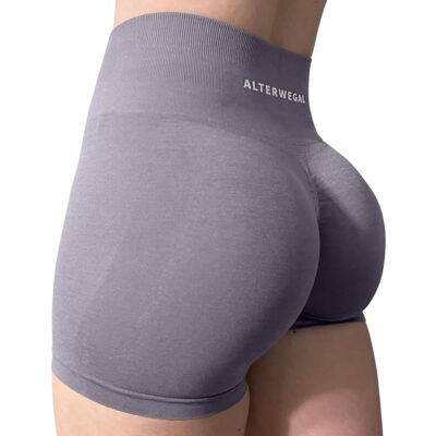 Amplify Seamless Scrunch Workout Shorts Intensify Women’s Yoga High Waist Athletic Gym Running Sports Fitness