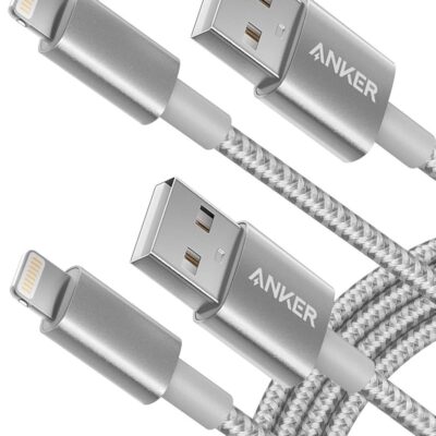 Anker 6ft Premium Nylon Lightning Cable [2-Pack], Apple MFi Certified for iPhone Chargers, iPhone Xs/XS Max/XR/X / 8/8 Plus / 7/7 Plus / 6/6 Plus / 5s, iPad Pro Air 2, and More…