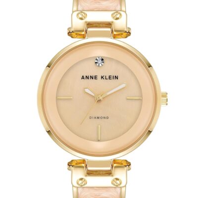 Anne Klein Women’s Genuine Diamond Dial Bangle Watch