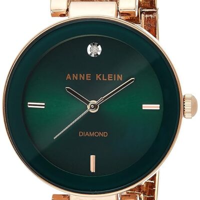 Anne Klein Women’s Genuine Diamond Dial Bracelet Watch