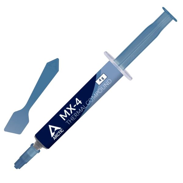 ARCTIC MX-4 (incl. Spatula, 4 g) - Premium Performance Thermal Paste for All Processors (CPU, GPU - PC), Very high Thermal Conductivity, Long Durability, Safe Application